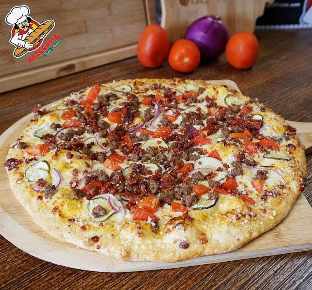 Kazoopy's Pizza & Grinders Oshtemo Kalamazoo Menu & Hours Order