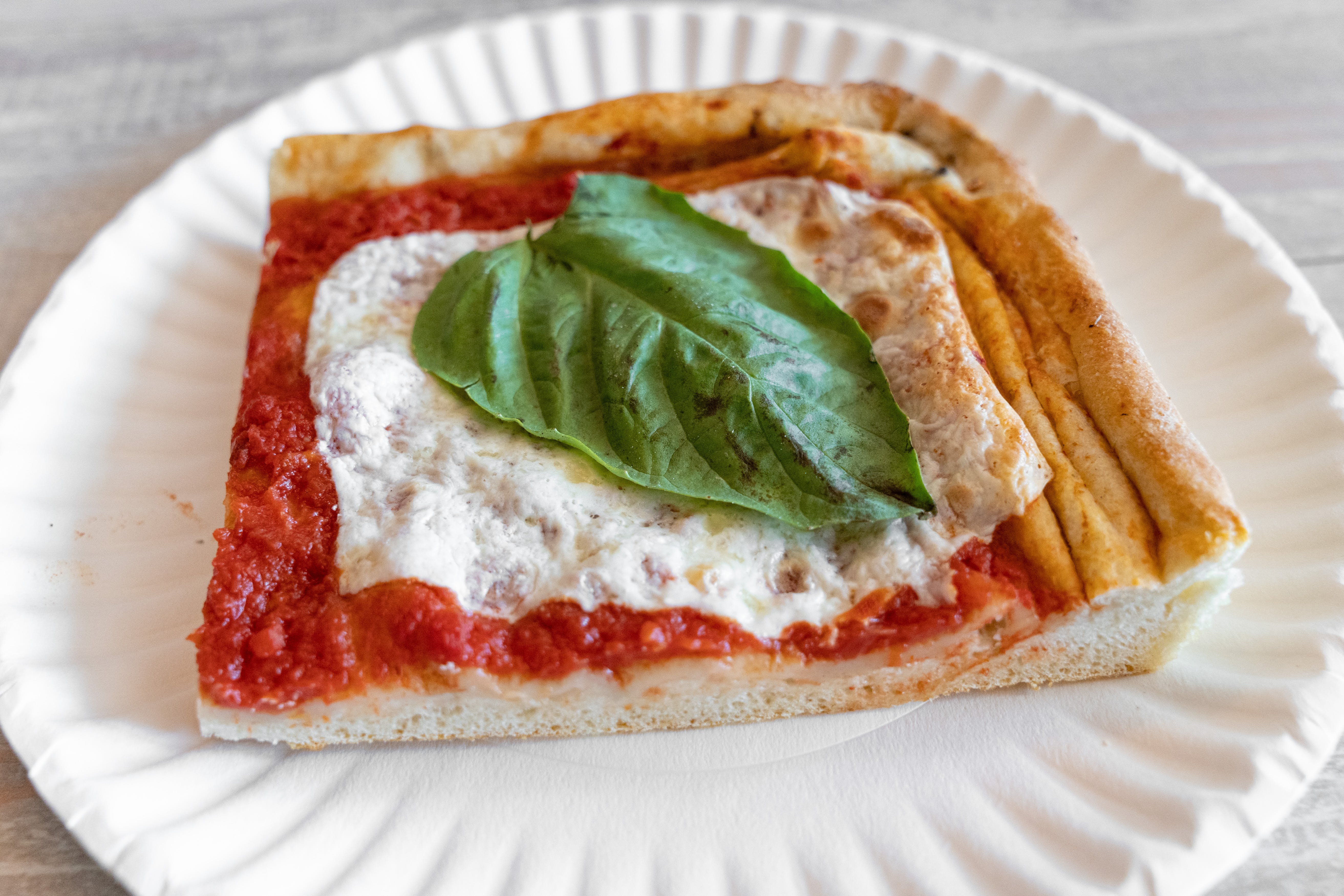 Pizza Cousins' Sicilian Pizza with Italian Hot Sausage, Peppers