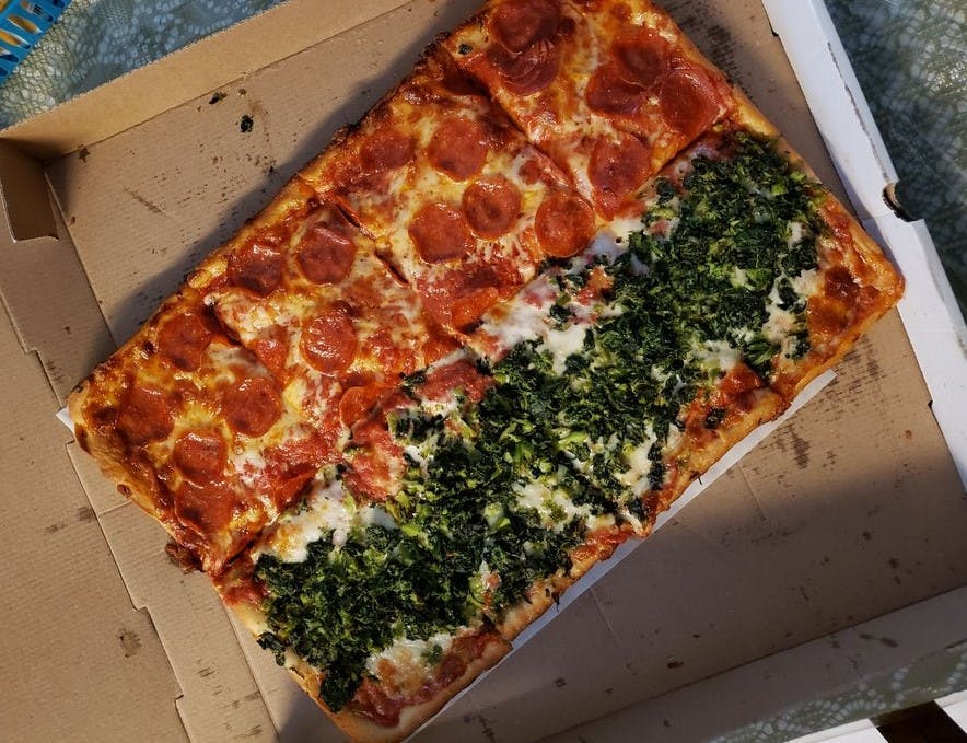 Gino's Pizza Menu Elmont, NY Order Delivery Slice