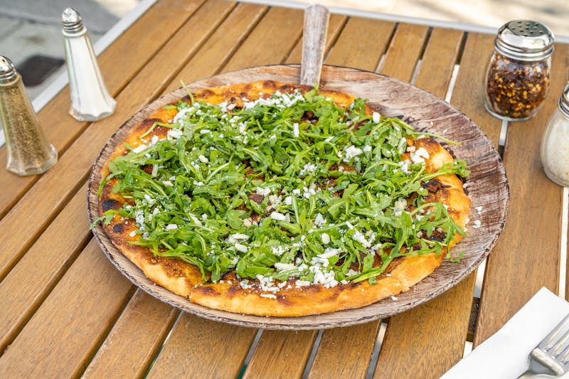 Caioti's Agustine Pizza Antigua — a signature pizza perfect for catering events