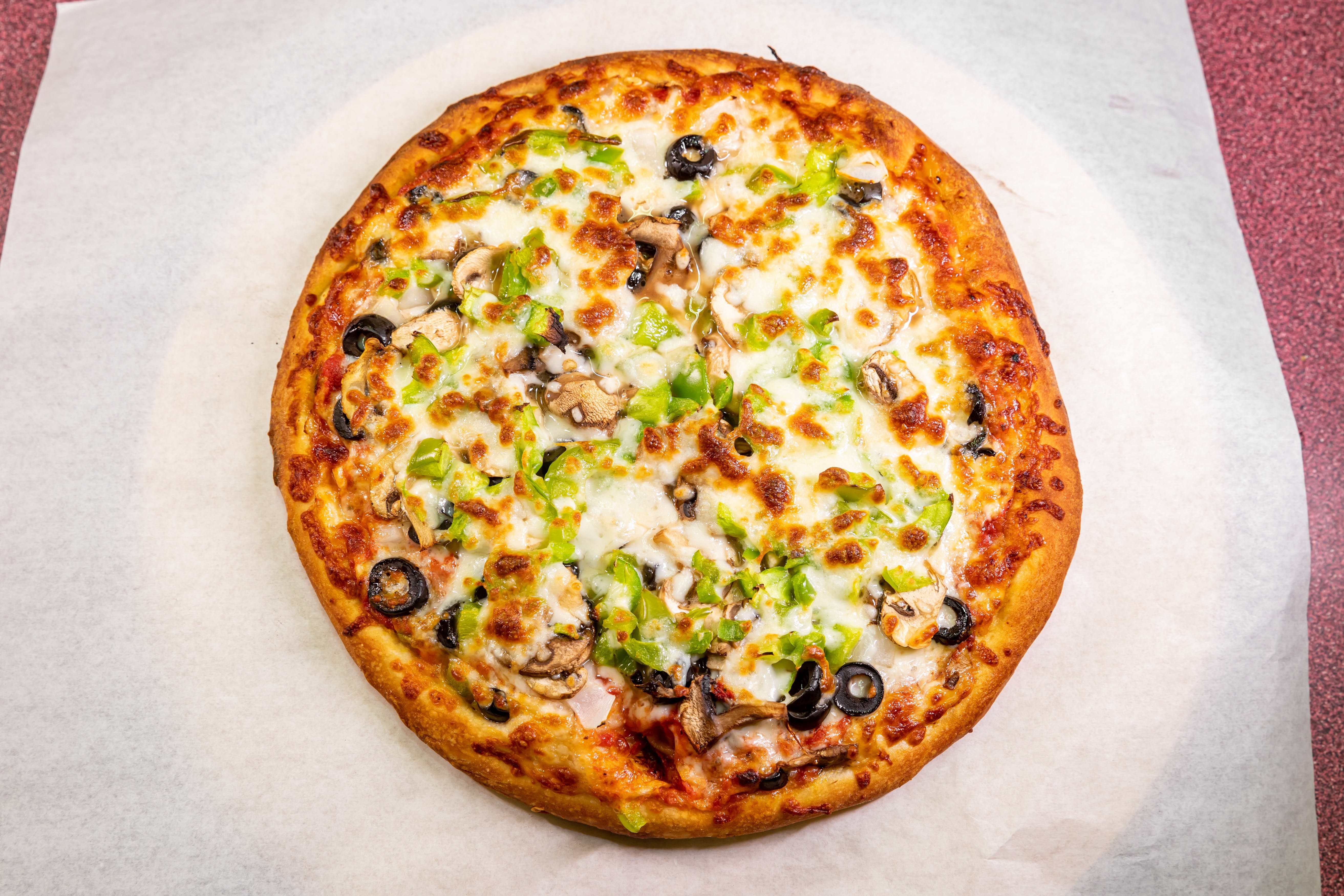 Italian Pizza Rosa Menu Pizza Delivery Anaheim CA Order Slice   Italian Pizza Personal Veggie Pizza 12 