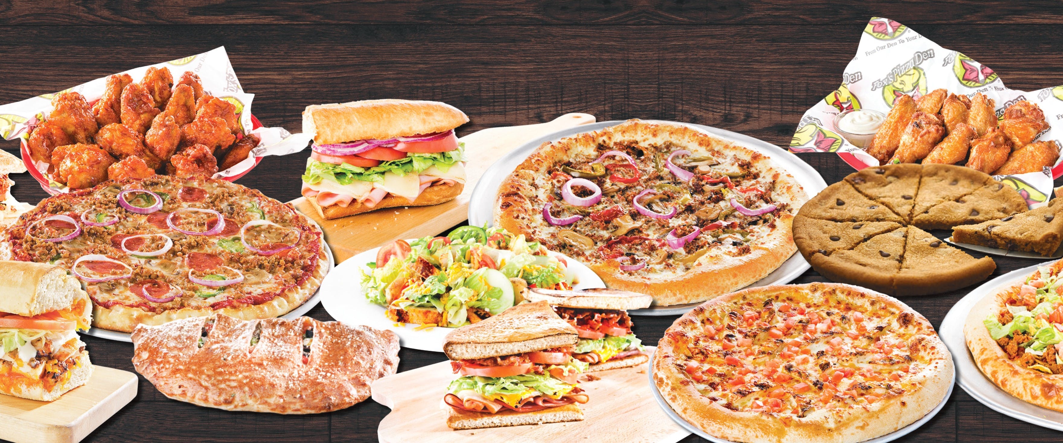 Fox's Pizza Den Menu Pizza Delivery Lower Burrell, PA Order Slice