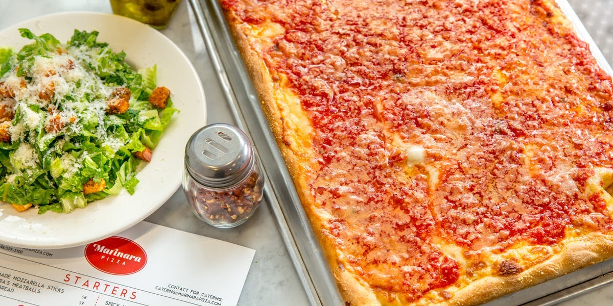 Marinara Pizza Menu New York, NY Order Delivery Slice