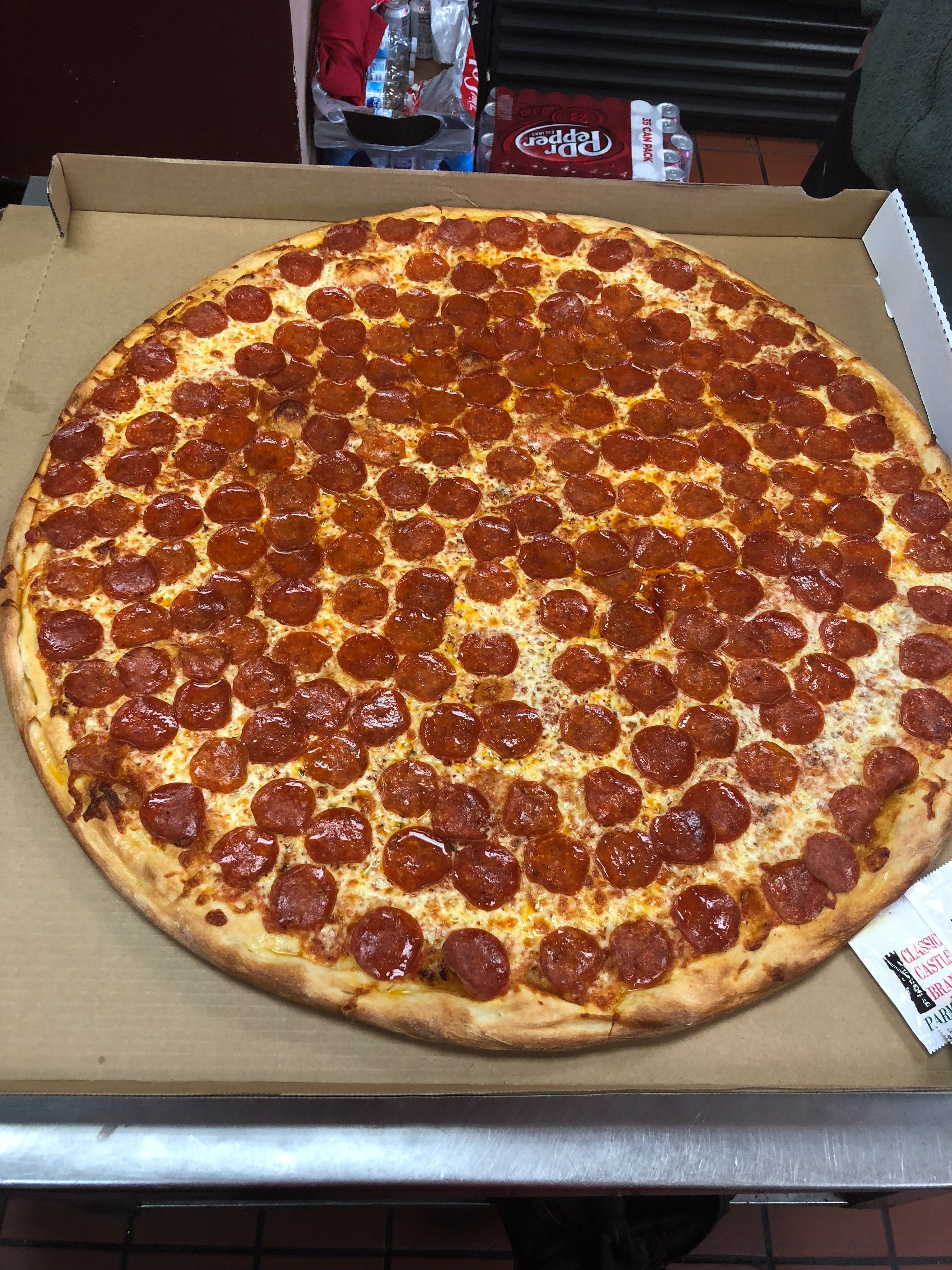 Mike's Giant New York Pizza II hero