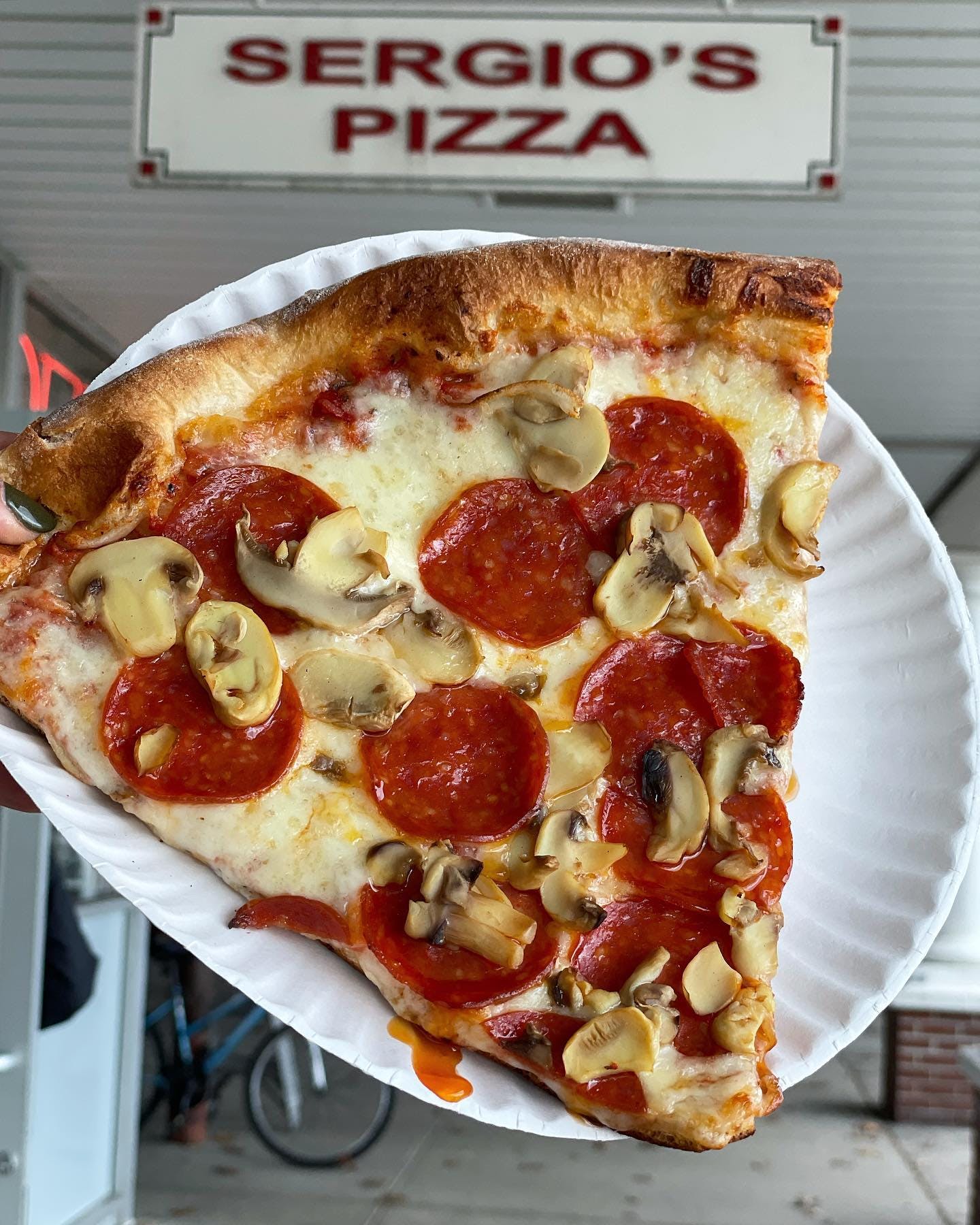 Sergio's Pizza Menu Brooklyn, NY Order Delivery Slice